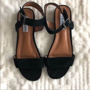 Steve Madden Black Suede Sandals